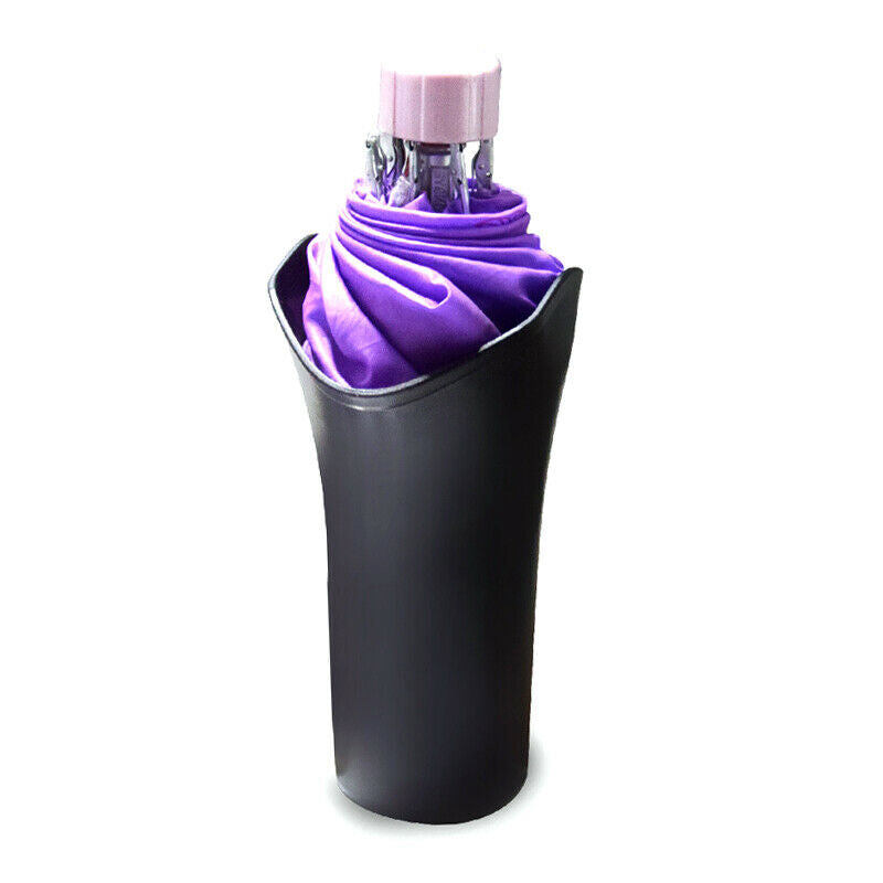 Car Multi-function Folding Umbrella Bucket Cup Holder Storage Barrel Cylinder