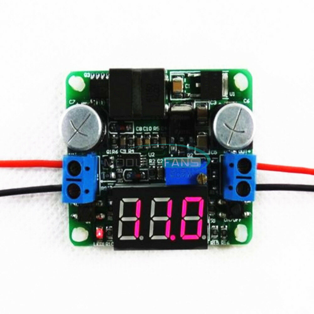 25W 2A DC 5-25V 12V to 0.5v-25V 24V Buck Boost converter Regulator+LED voltmeter