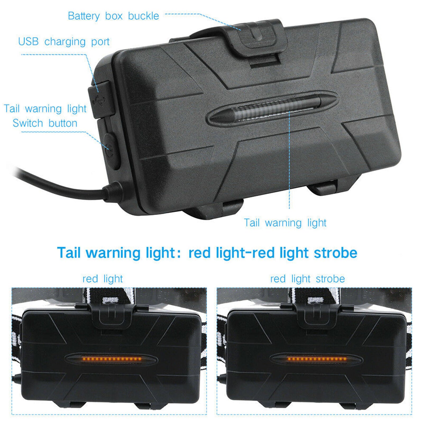 120000LM 8X XM-L T6 COB LED USB Head Lamp   Head Torch Bicycle Light 800m