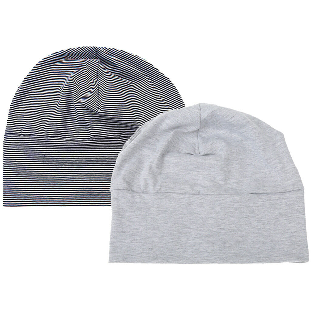 2 pcs Sleeping Hat Adjustable Shading Nightcap Headwear Women Men Unisex Girl