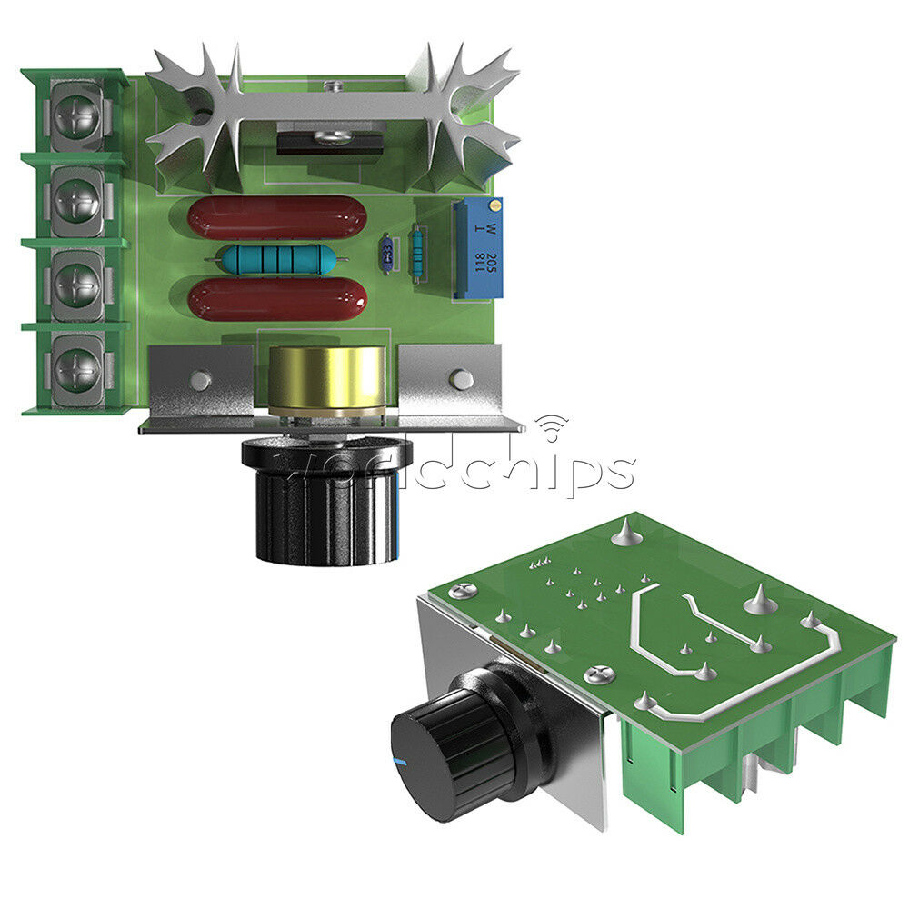 2PCS 220V 2000W Speed Controller SCR Voltage Regulator Dimming Thermostat