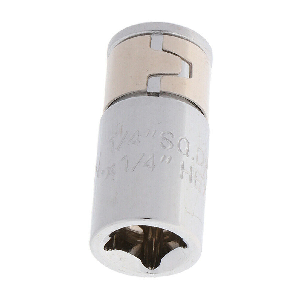 Creaks, Extensions Sockets Adapter 1/4 '' -1/4 '' Made Of Stainless Steel