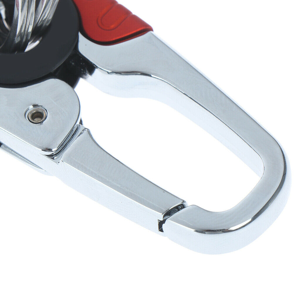 Keychain key ring hook outdoor stainless steel buckle carabiner climbing .l8
