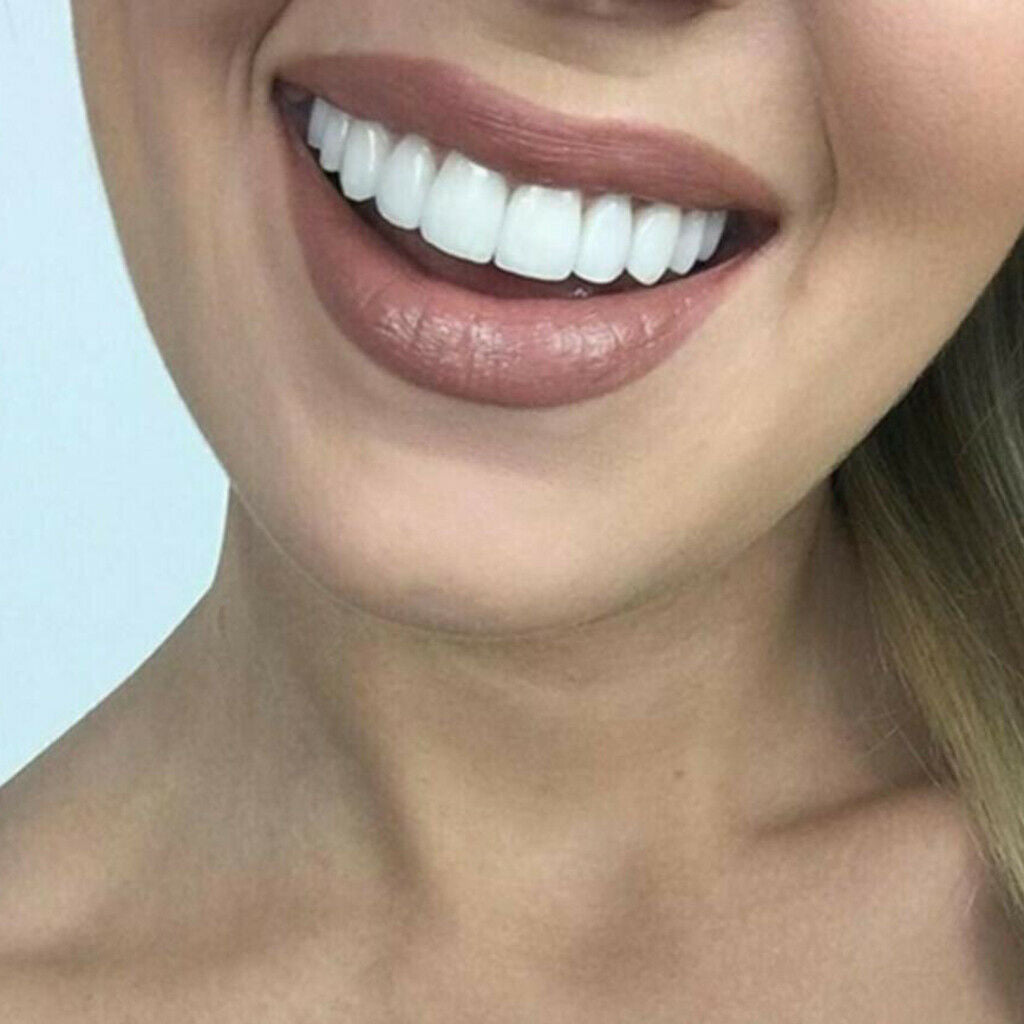 2x Silicone  Lower False Teeth Veneers Tooth Cover Simulation Braces