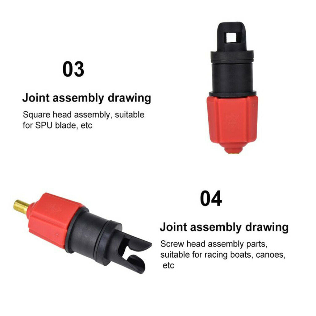 Inflatable Boat Foot Pump Hose Adapter Air Bed Swim Ring Pump Adaptor Nozzle