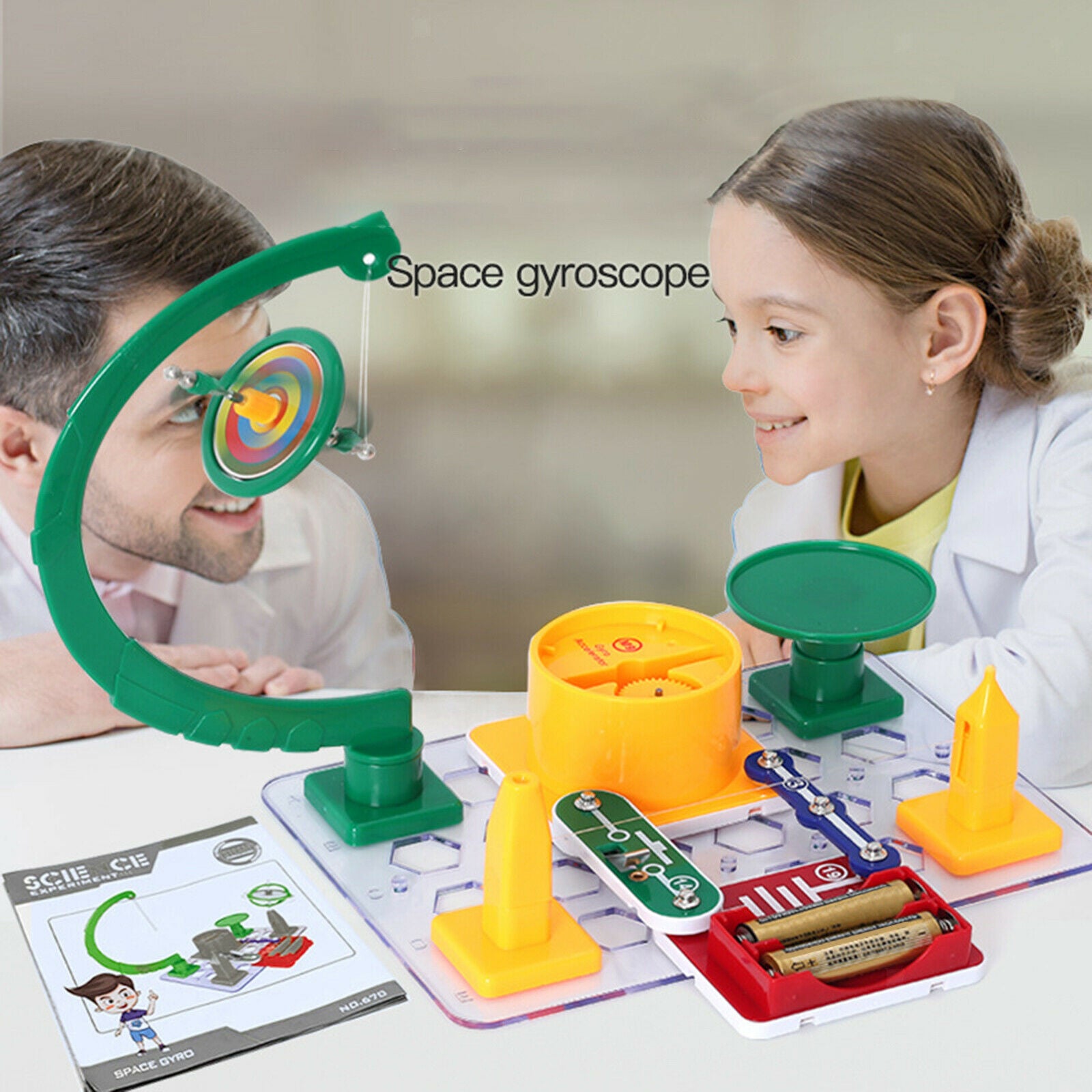 Space Gyroscope Physics Experiment Students Science Learning Props Gift