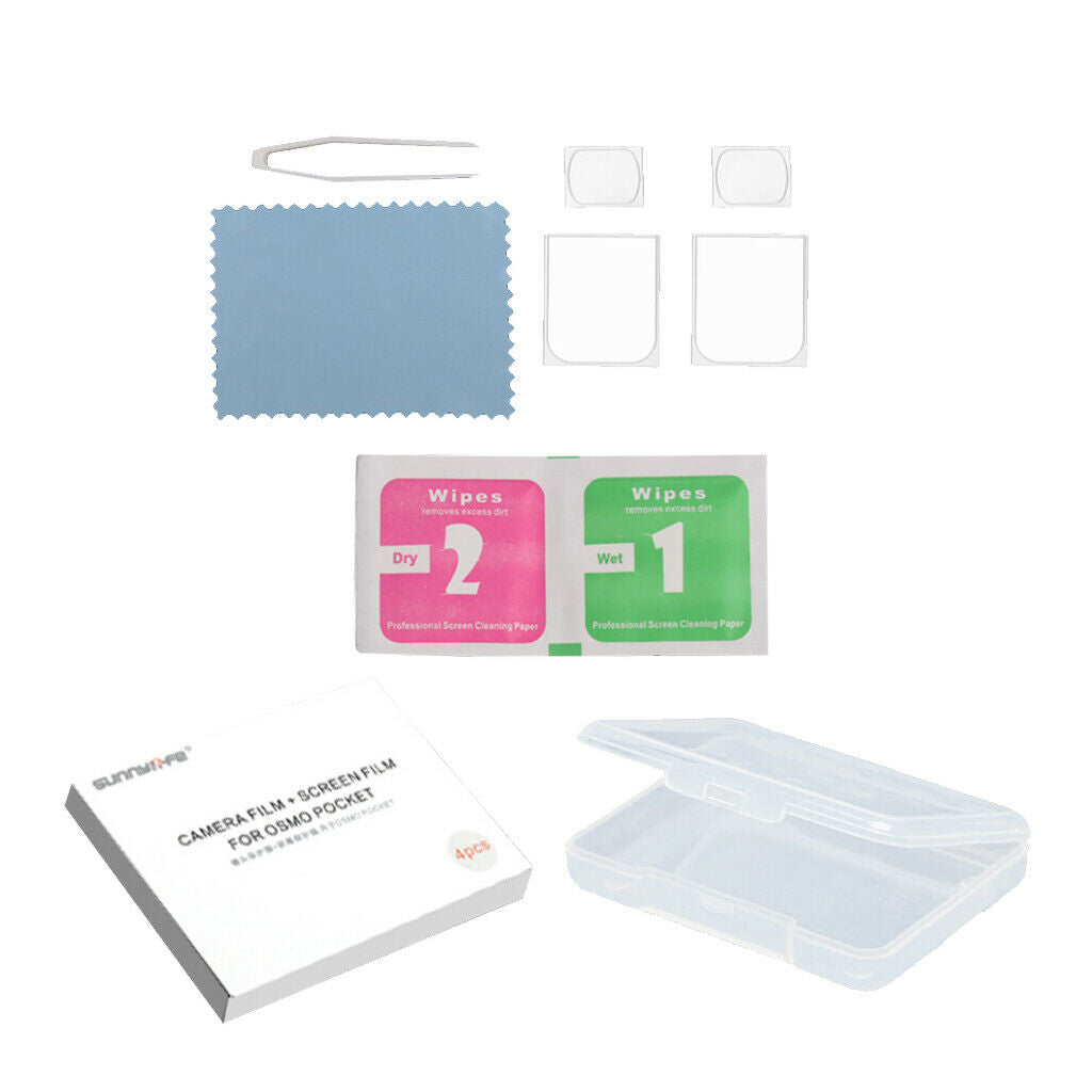 2pcs/set Camera Lens Protective Film Flexible Fiberglass for OSMO POCKET