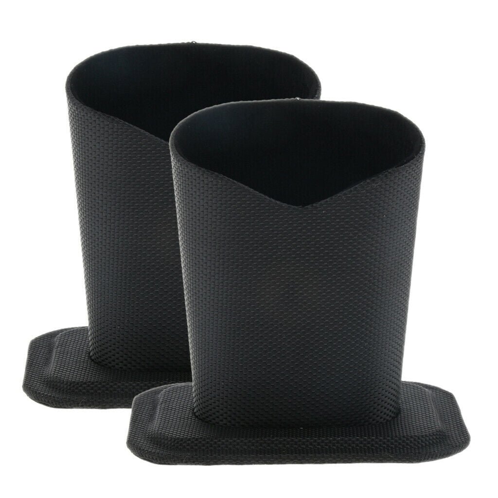 2 lot Anti Scratch Eyeglass Holder Stand Desks Upright Glasses Case Black