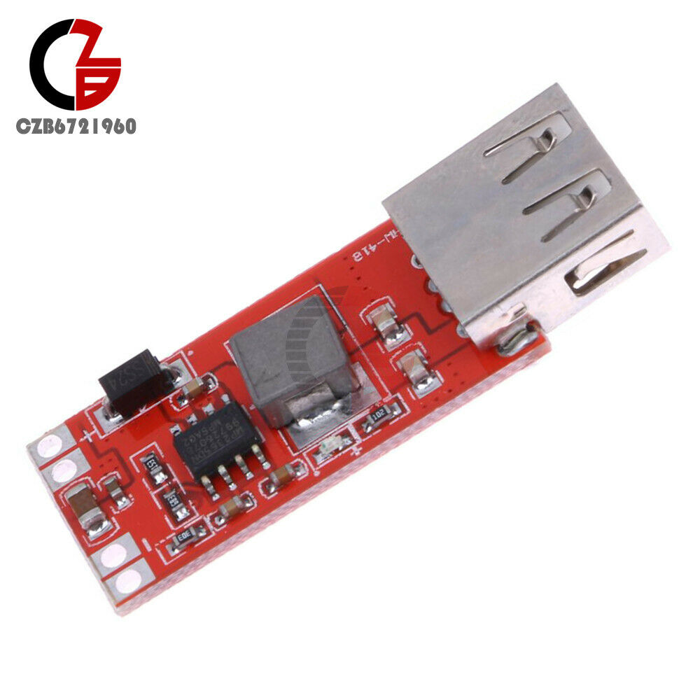 5Pcs Step Down Buck Power Supply DC 12V/24V to 5V 3A For Car USB Charger Module