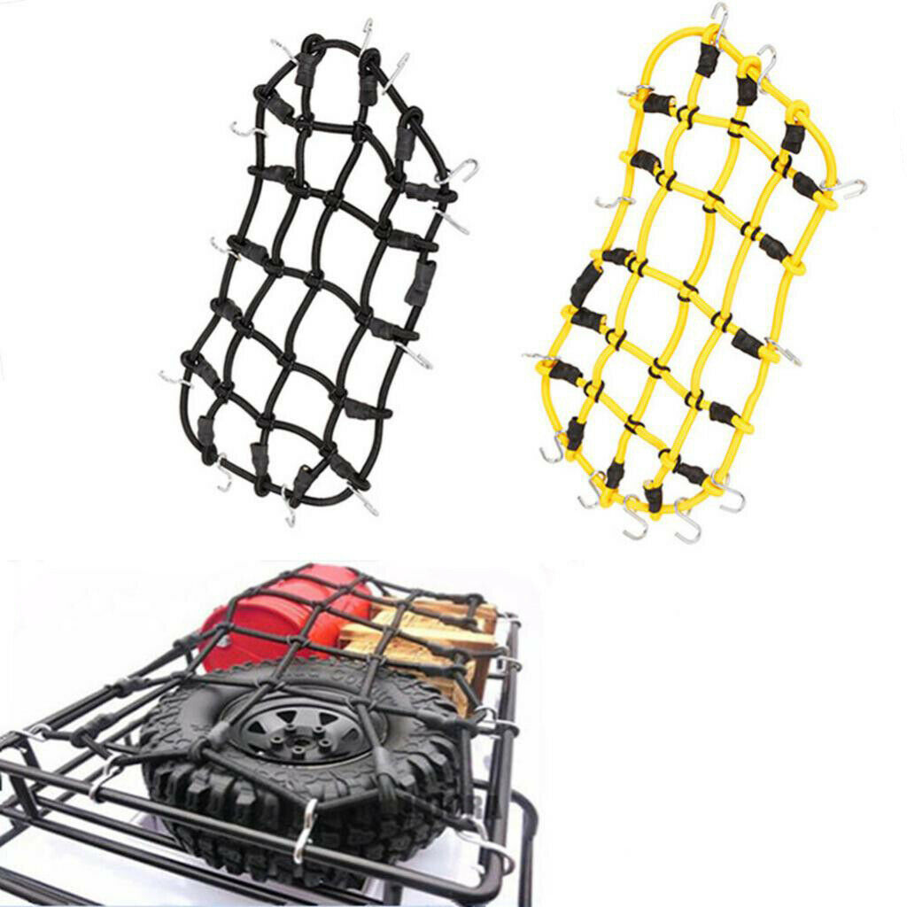 RC Carwler Rubber Luggage Net W Hook for 1/10 RC Axial SCX10 CC01  D90