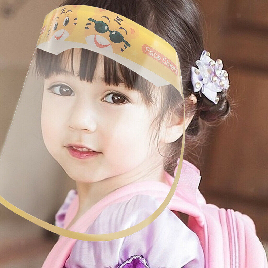 20Pcs Kid Clear Safety Full Face Shield Cover Visor Hat Protector Reusable