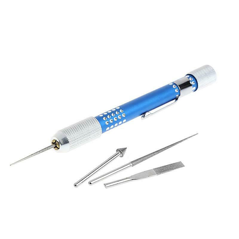 4 in 1 Mini Diamonte Grit Sharpener Needle Set  For  Jewelry Wood Carving Tools