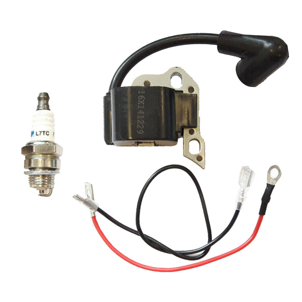Ignition Coil Part and Spark Plug for Stihl 017 018 MS170 MS180 Chainsaw