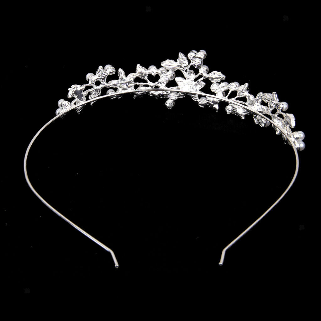 5 Pcs Wedding Hair Accessories Bride Crowns Flower Queen Tiaras Headpiece for