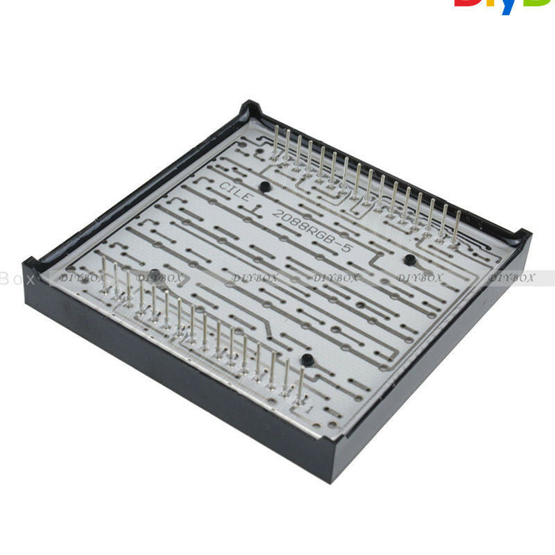 5mm 8*8 8x8 Full Colour RGB LED Dot Matrix Display Module Common Anode 60x60mm D
