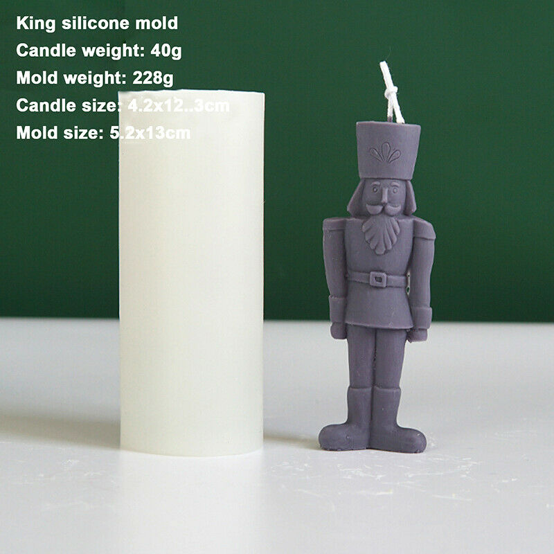 1Pcs King Candle Mold Aromatherapy Candle Making DIY Human-shaped Silicone M DF