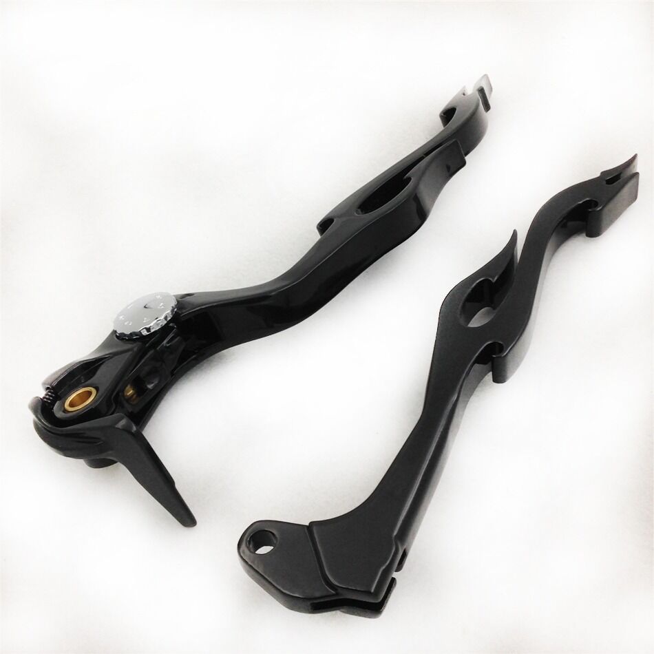 Black Brake Clutch Flame Lever fit for SUZUKI GSX GSXR GSX-R GSXR600 GSXR750
