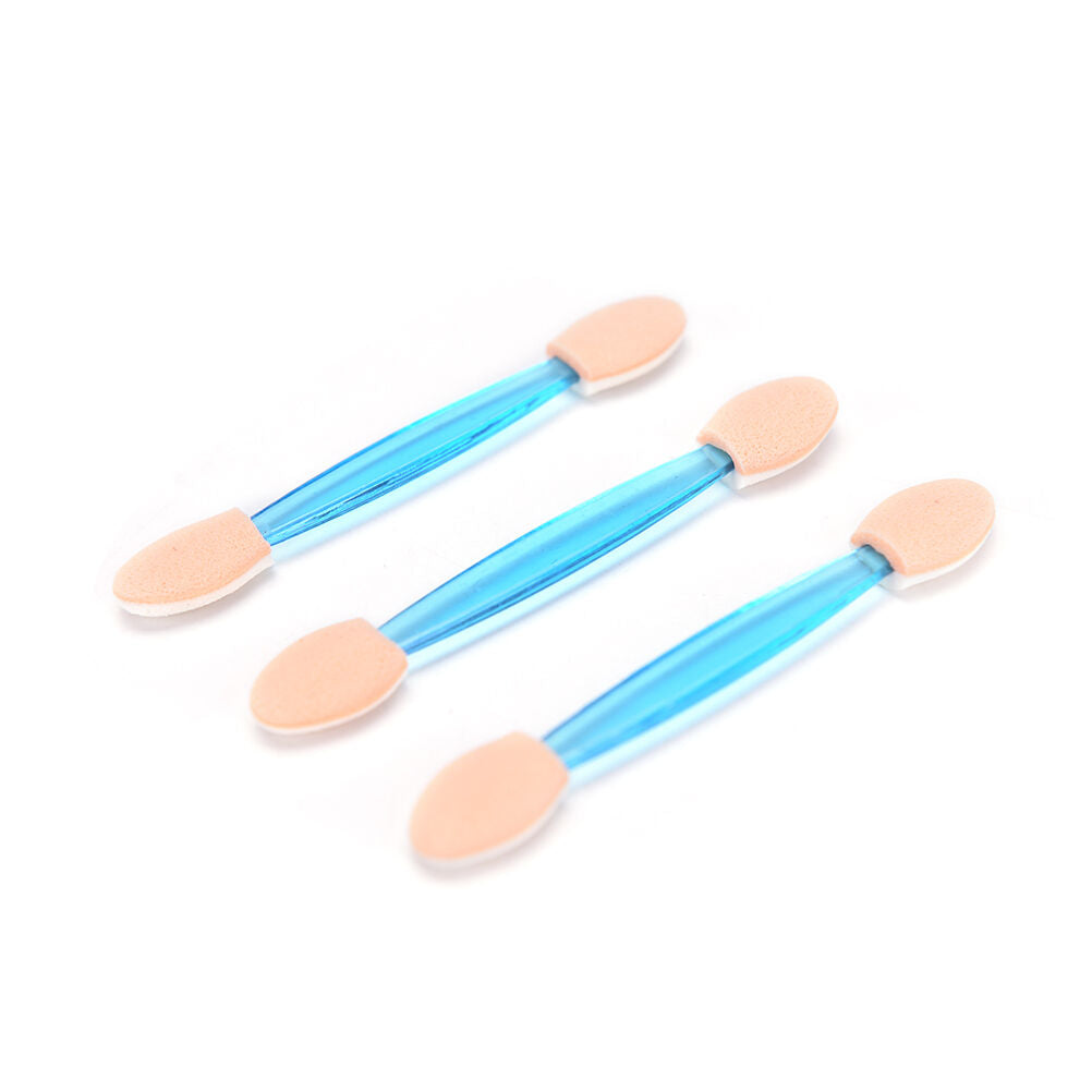 10 Pcs Double End Sponge Eye Shadow Brush Applicators Disposable Makeup Tool _DD