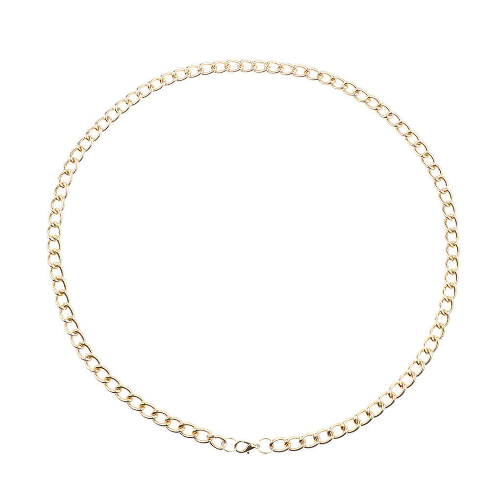 Simple Necklace Punk Link Chain Golden Sexy for Bar Party 90CM S