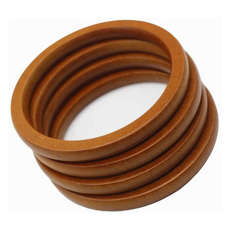 4PCS Wooden Round Shaped Handles Replacement for Handmade Bag Handbags PurseO4T4