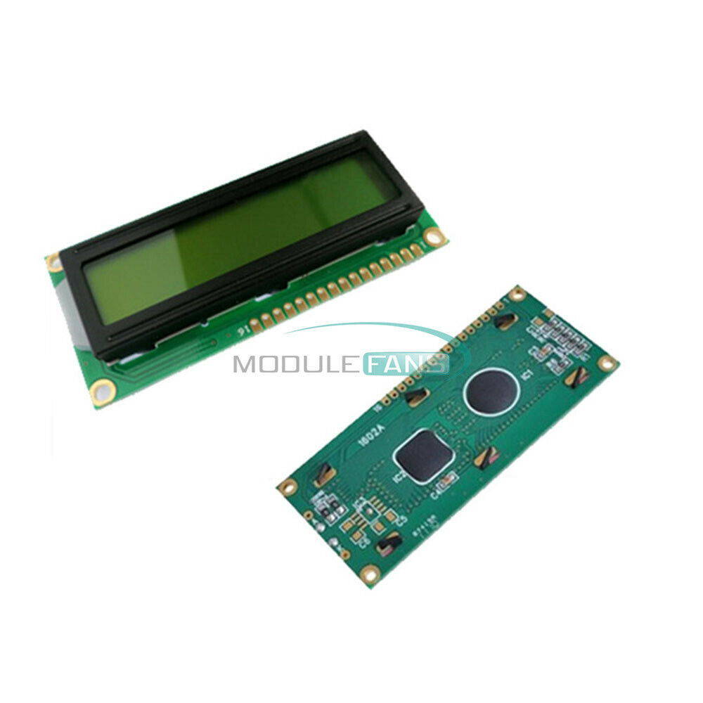 Yellow Backlight 16x2 1602 HD44780 Character LCD Display Module