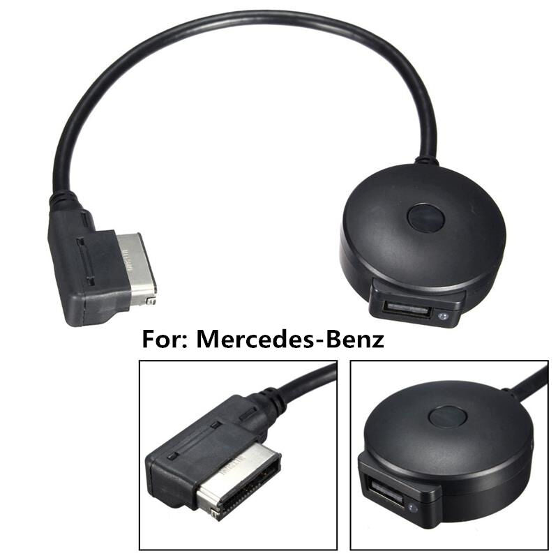 New Wireless Bluetooth Music Adapter MMI AUX Interface Cable For Mercedes-Benz
