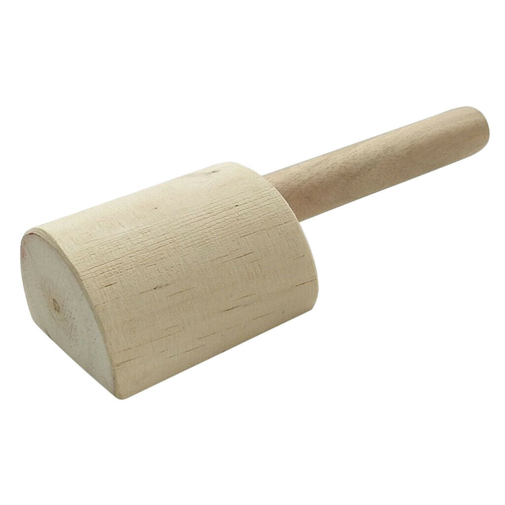 2X 1Pc Wooden Clay Paddle Mud Tool for Pottery Studio Art Crafts 25x5.5x8.5cm