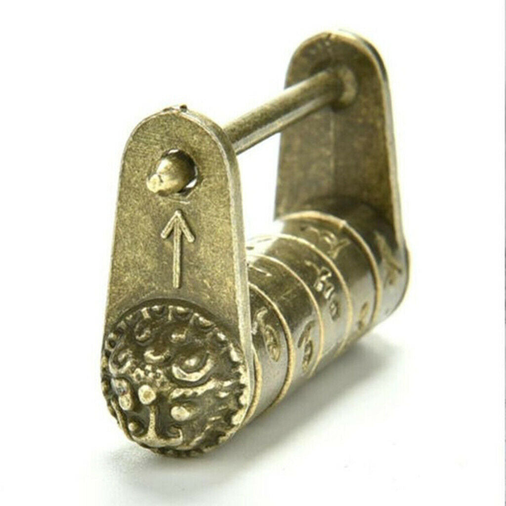 2pcs Retro Chinese Padlock Zinc Alloy Jewelry Box Lock Collection