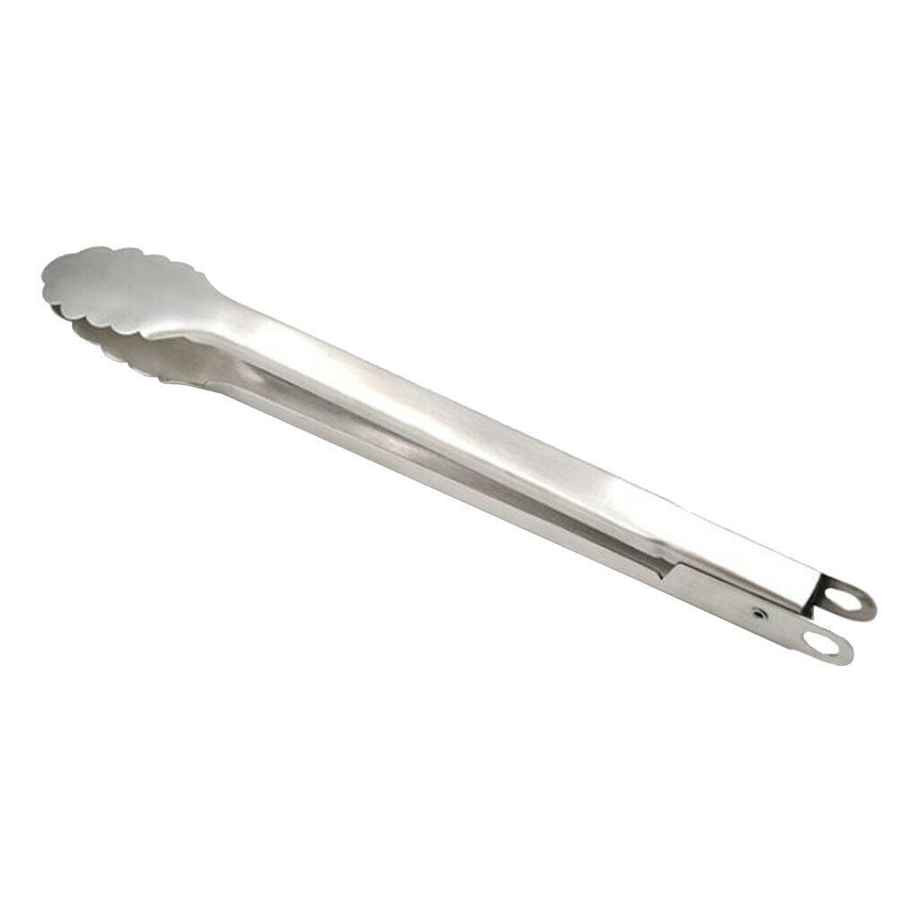 Kitchen Stainless Steel Cooking Tong Clamp Food Utensil BBQ Buffet Clips