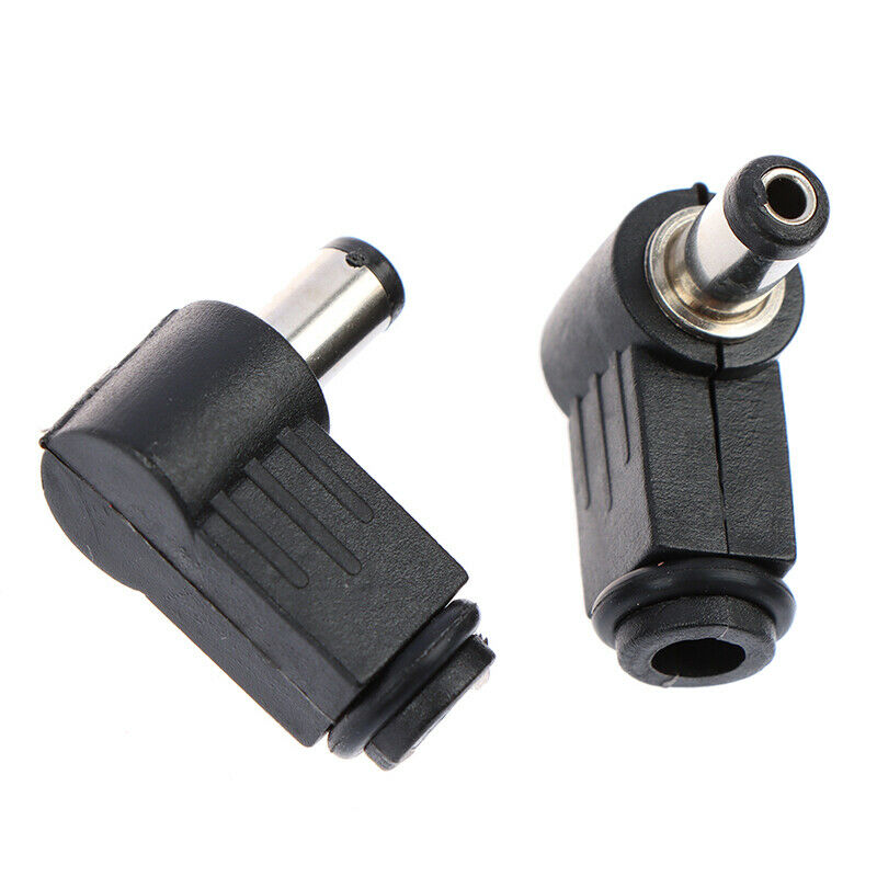 10pc 2.1mm x 5.5mm Male Plug Right Angle L Jack DC Power Tip ConnectorB.hc WF