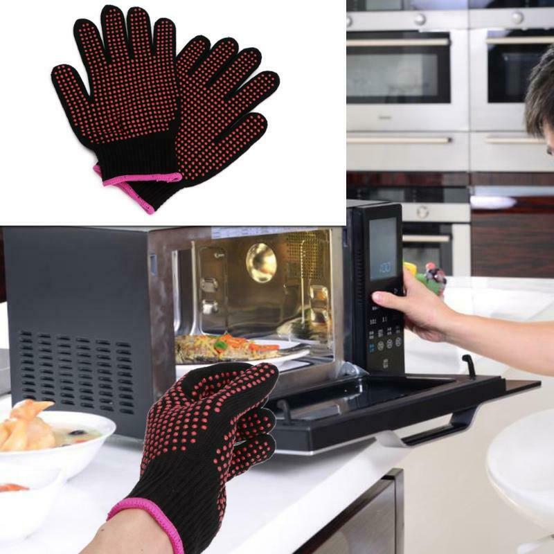 1 Pc Hair Straightener Curling Tong Hairdressing Heat Resistant Finger Gloves
