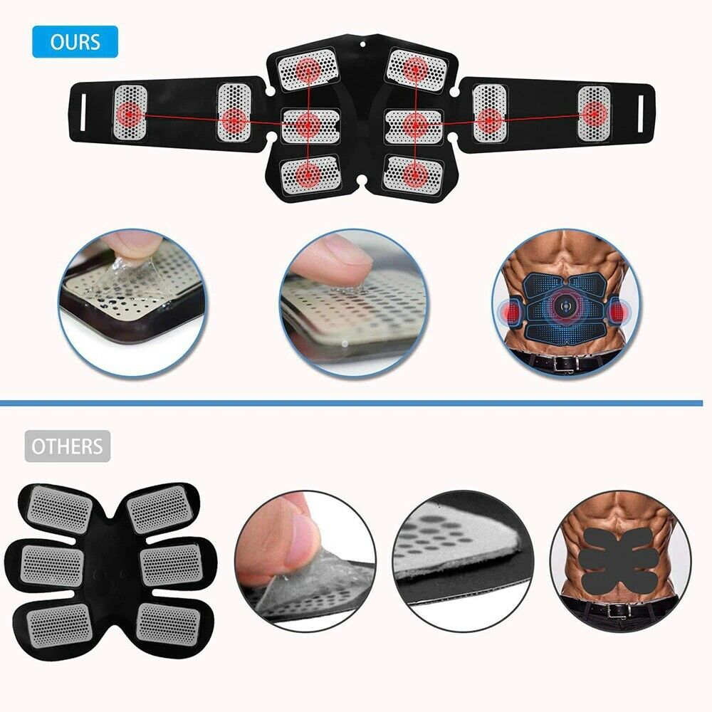 Abdominal Muscle Stimulator Trainer EMS Abs Fitness Equipment Training Gear