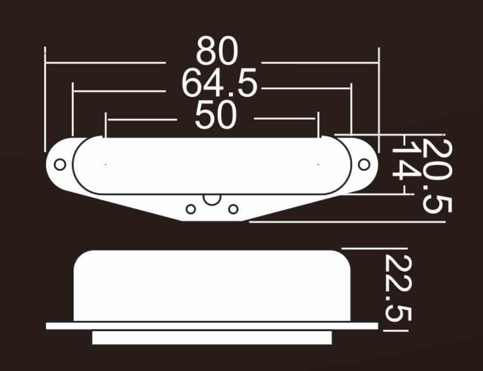 Chrome Cover Single Coil Tele NECK Pickup Electric Guitar Pickups for Telecaster