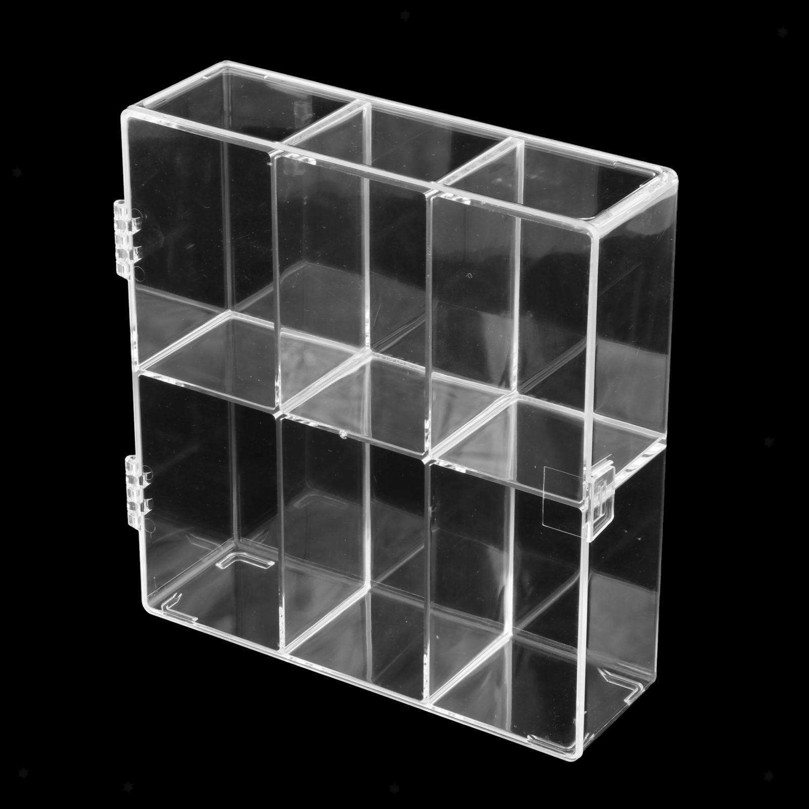 Acrylic Display Rack 6-Compartment Acrylic Assemble Stand Stackable Protector