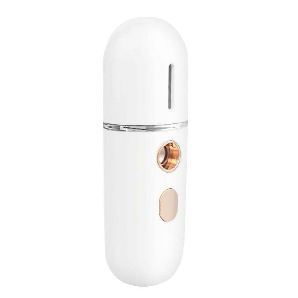 Portable Rechargeable USB 12ml Facial Nano Mist Sprayer Steamer Moisturizing