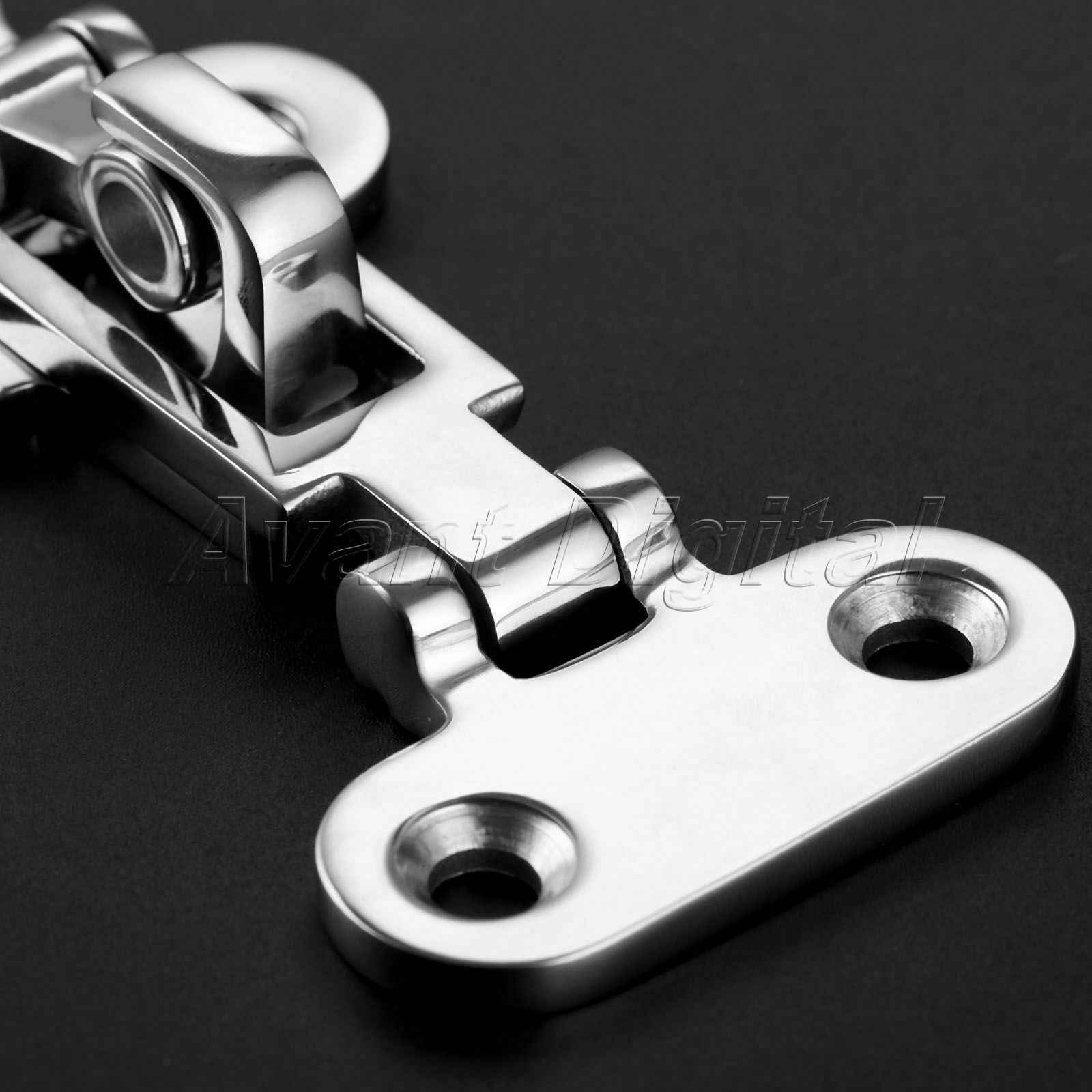 105x50mm 4.13x1.97" Stainless Steel 316 Boat Anti-Rattle Latch Fastener Buckles