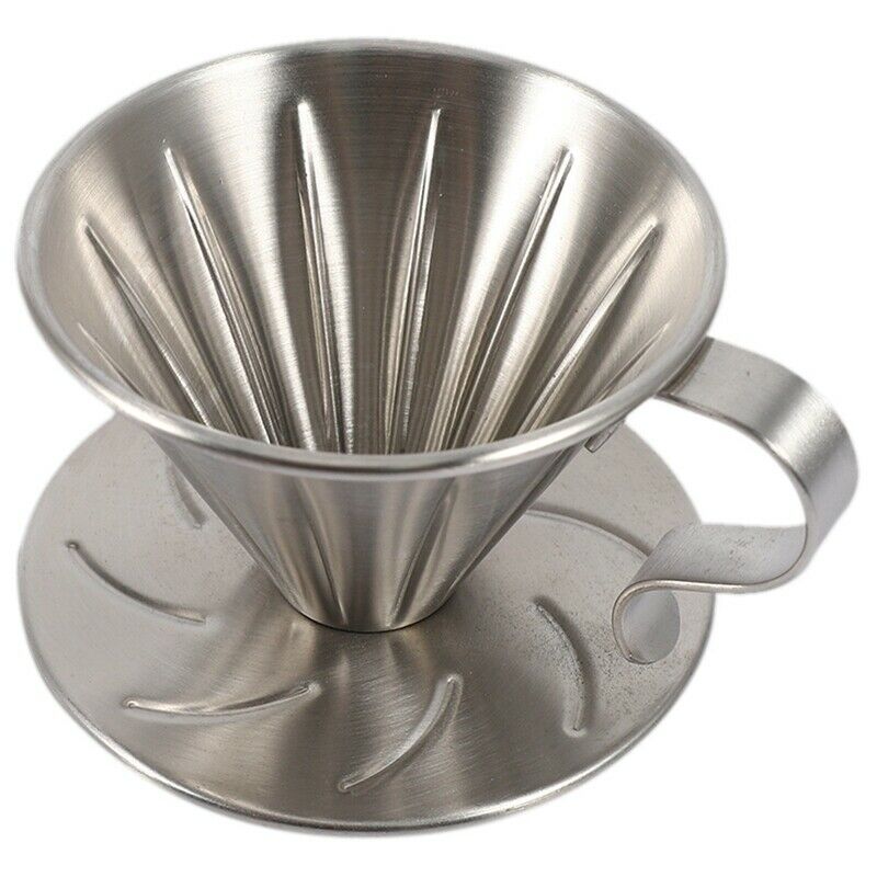 Stainless Steel Pour over Coffee Dripper Brewer Cone Filter Coffee Maker with J5