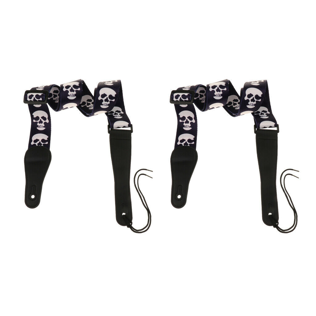 2x Guitar Strap -Adjustable Strap- High Quality -for Acoustic Guitar