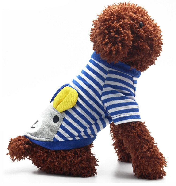 2 Pieces Clothes Vest Dog Animals T-Shirt Cotton Costume Decoration for Dog Cat