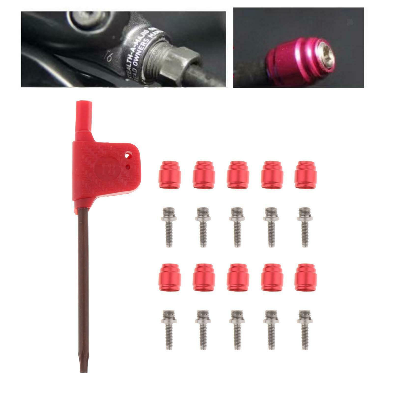 10 Set Bike Hose Hydraulic Disc Brake Oil Connect Insert Oil Needle Olive Head