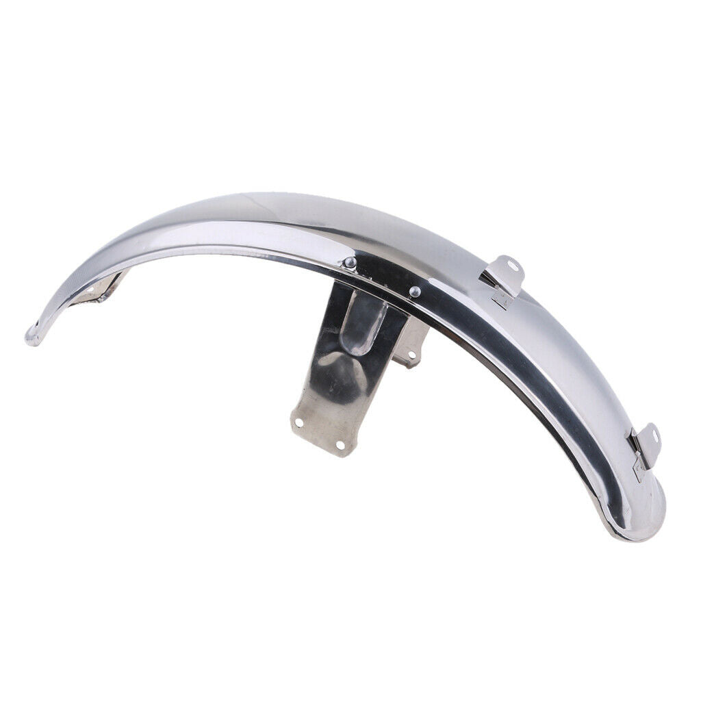 Front  Mudguard Direct Replacement Metal Steel for DY100 Chrome