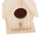 Wood Birdhouse Craft Decorative Cage Bird House Attracts Parakeet Cockatiel