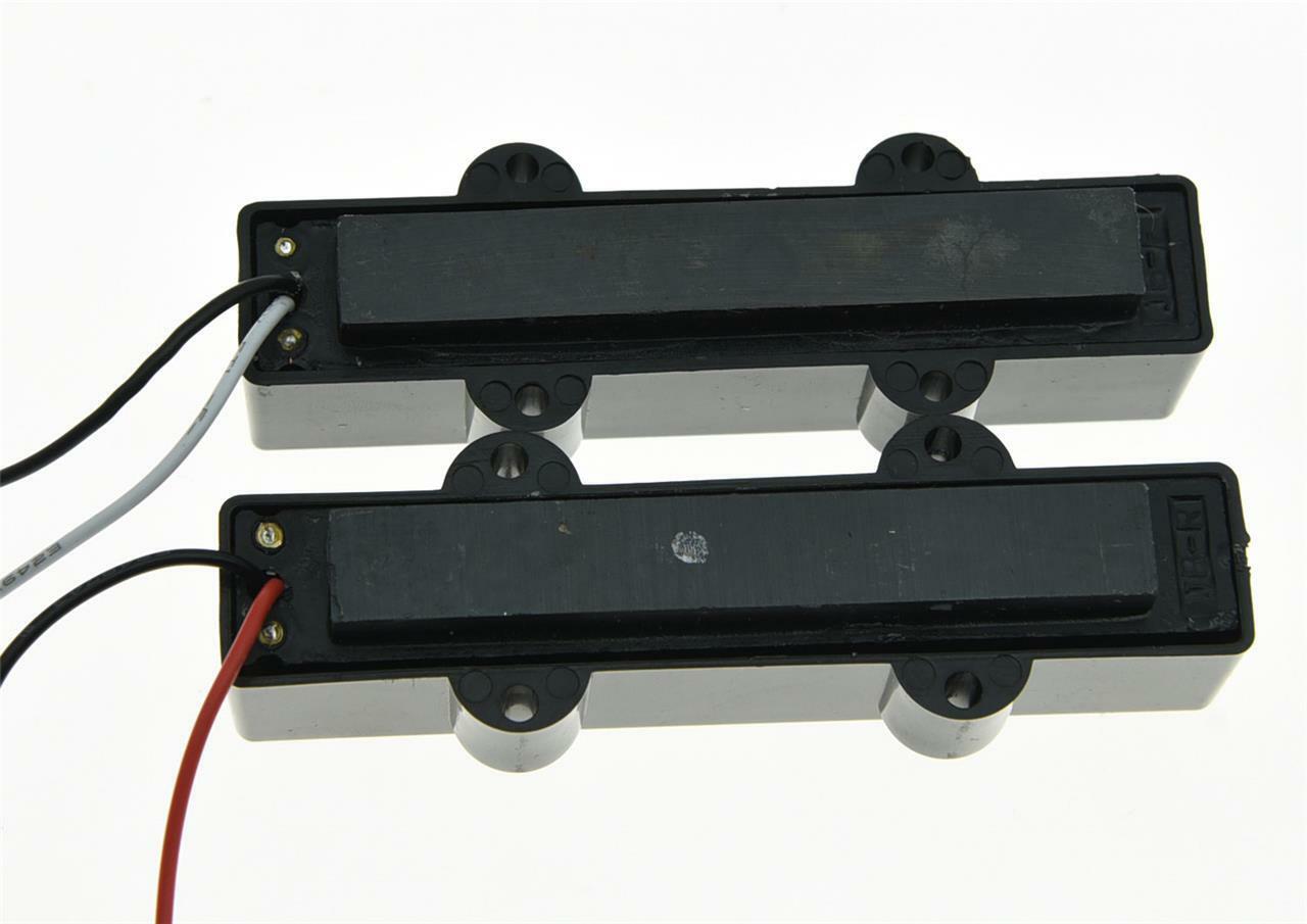 Black Closed J Bass Neck Bridge Pickup Bass Pickups Set for 4 String Jazz Bass