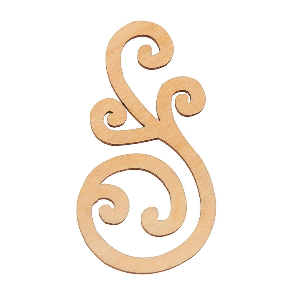 8x Flourishes MDF Wooden Shapes Crafts Embellishments Scrapbooking Wood Arts
