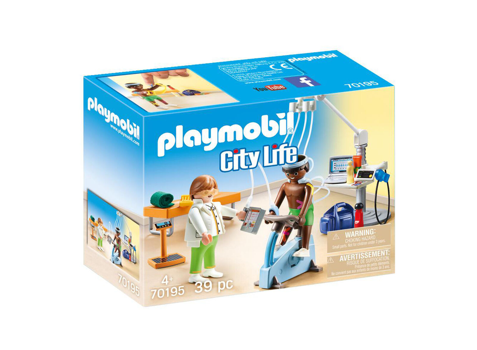 70195 Playmobil City Life Physical Therapist Set inc 39pcs Children Age 4yrs+