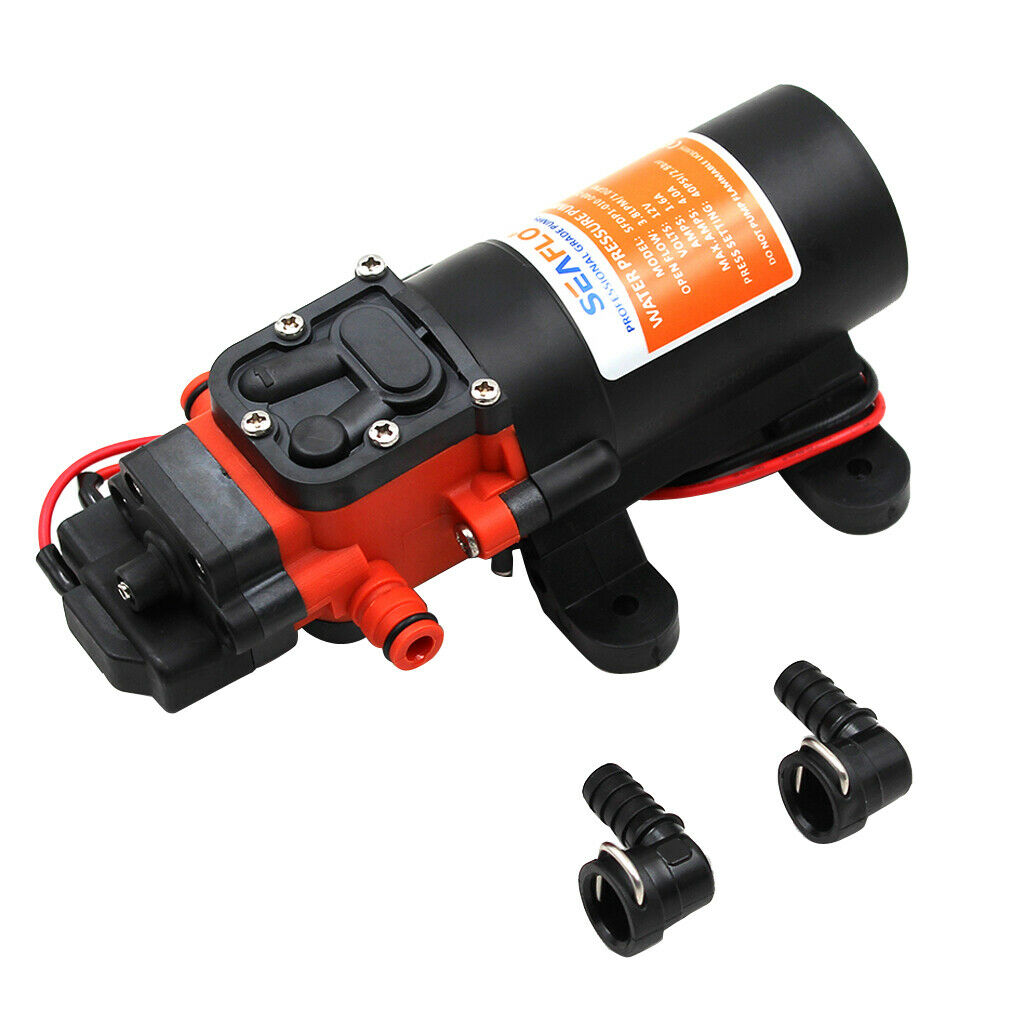 DC 24V Self Priming Water Pressure Diaphragm Pump 1.2GPM 4.2L/min 35Psi Fit for
