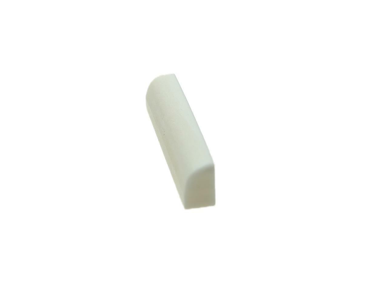 43mm No Slot Pure Bone Nut Flat Bottom Blank Guitar Bone Nut 43x6x9