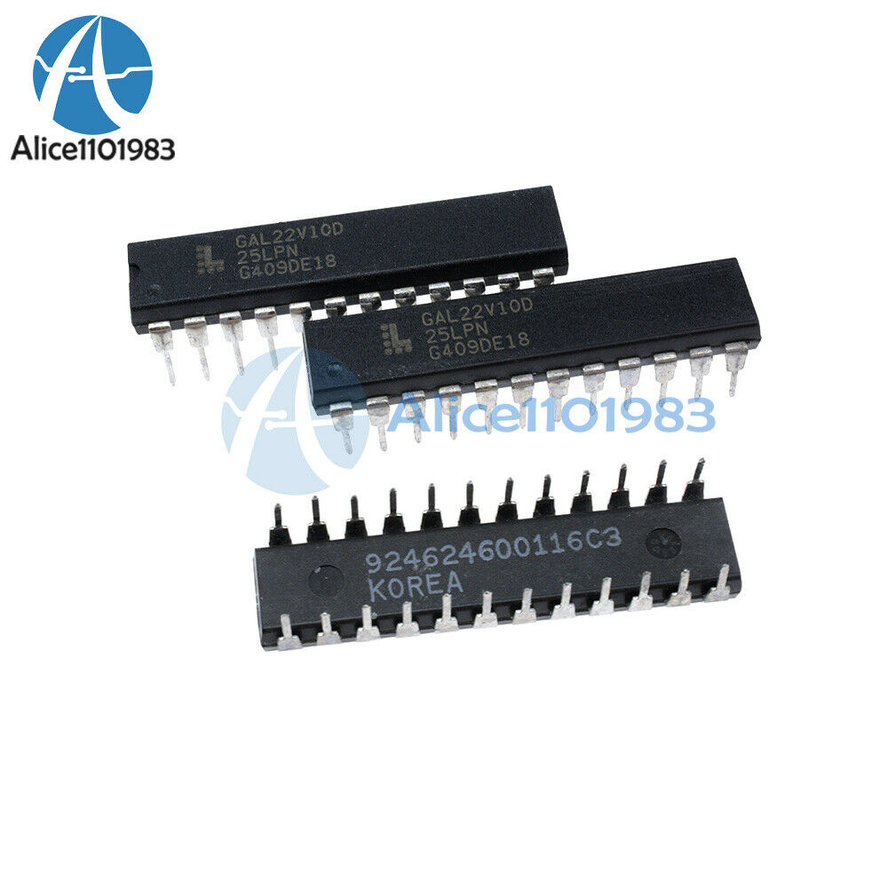 10PCS Bundle IC GAL22V10D-15LP GAL22V10D DIP-24 LATTICE