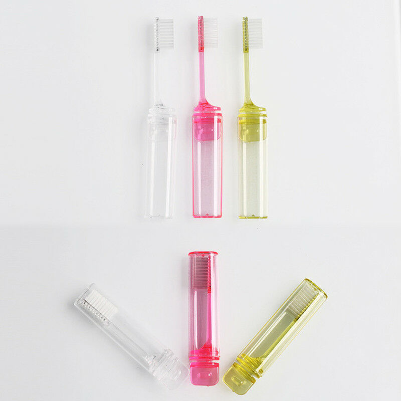 5pcs Oral Portable Disposable Foldable Folding Toothbrush Travel Outdoor