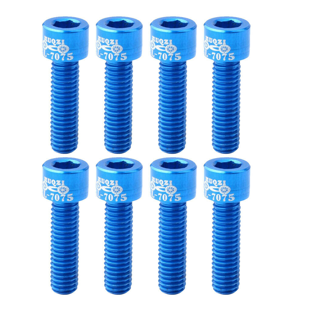 8 Count High Strength Bike Stem Screws Bolts for MTB Road Folding Bicycles